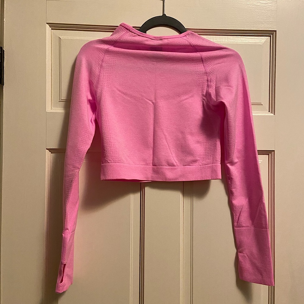 PINK by Victoria’s Secret Pink Cropped Activewear Top - Picture 2 of 4
